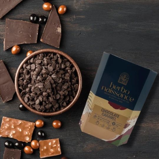 HERBONAISSANCE CHOCOLATE CARAMEL 15 Organic Herbal Tea Bags
