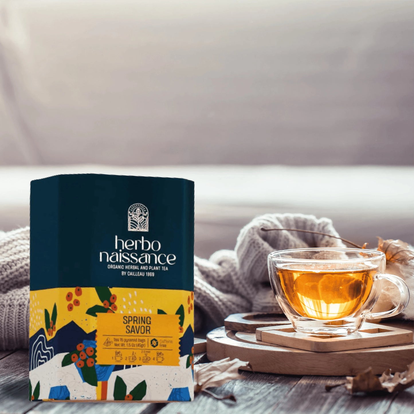 HERBONAISSANCE SPRING SAVOR 15 Organic Herbal Tea Bags