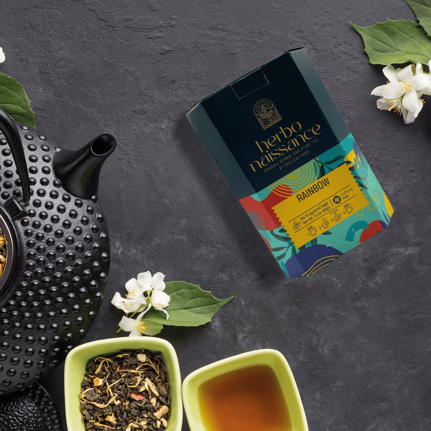 HERBONAISSANCE RAINBOW 15 Organic Herbal Tea Bags