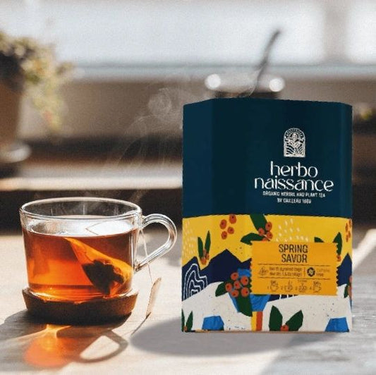 HERBONAISSANCE SPRING SAVOR 15 Organic Herbal Tea Bags