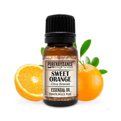 Pure Sweet Orange Essential Oil Purenaissance Therapeutic Grade for,  Best for Aromatherapy and Diffuser