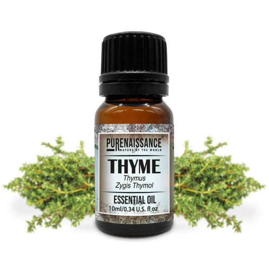 Pure Thyme Essential Oil Purenaissance Therapeutic Grade, Best for Aromatherapy and Diffuser/10ml