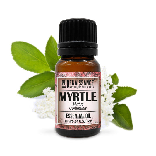 Pure Myrtle Essential Oil Purenaissance Therapeutic Grade, Best for Aromatherapy and Diffuser/10ml