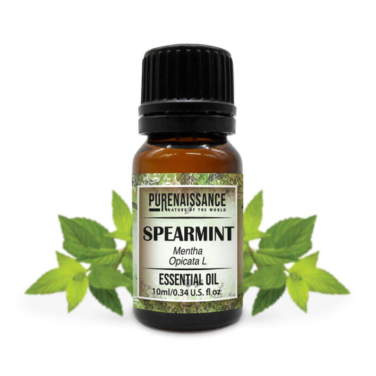 Pure Spearmint Essential Oil Purenaissance Therapeutic Grade for, Best for Aromatherapy and Diffuser/10ml