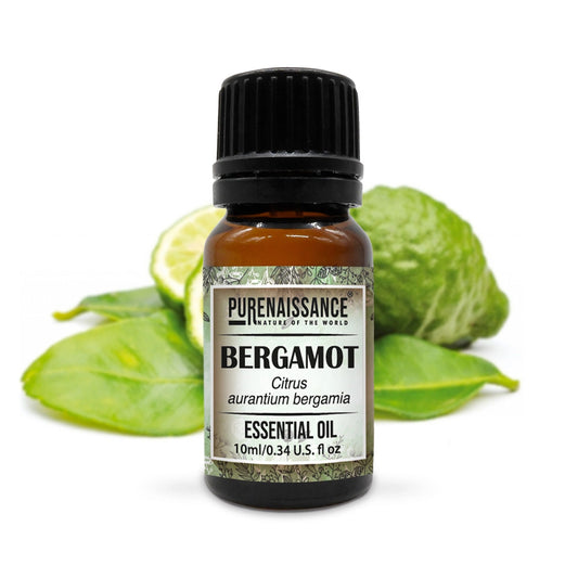Pure Bergamot Essential Purenaissance Oil Therapeutic Grade, Best for Aromatherapy and Diffuser/10 ml