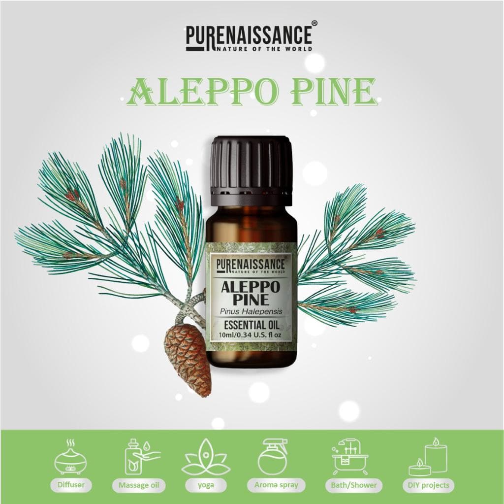 Aleppo Pine Pinus Halepensis Essential Oil Purenaissance Therapeutic Grade . Best for Aromatherapy and Diffuser/10 ml