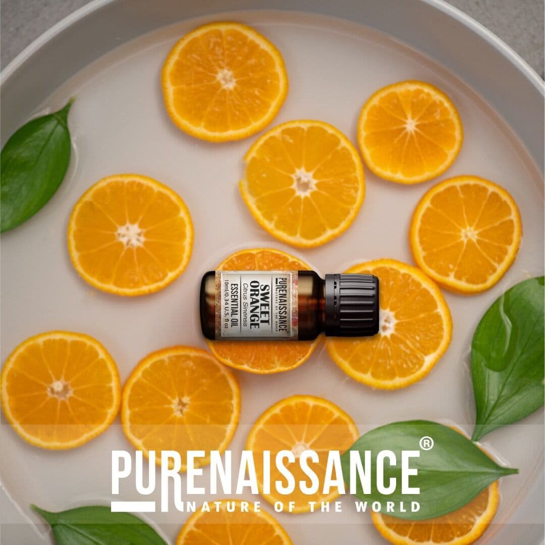 Pure Sweet Orange Essential Oil Purenaissance Therapeutic Grade for,  Best for Aromatherapy and Diffuser