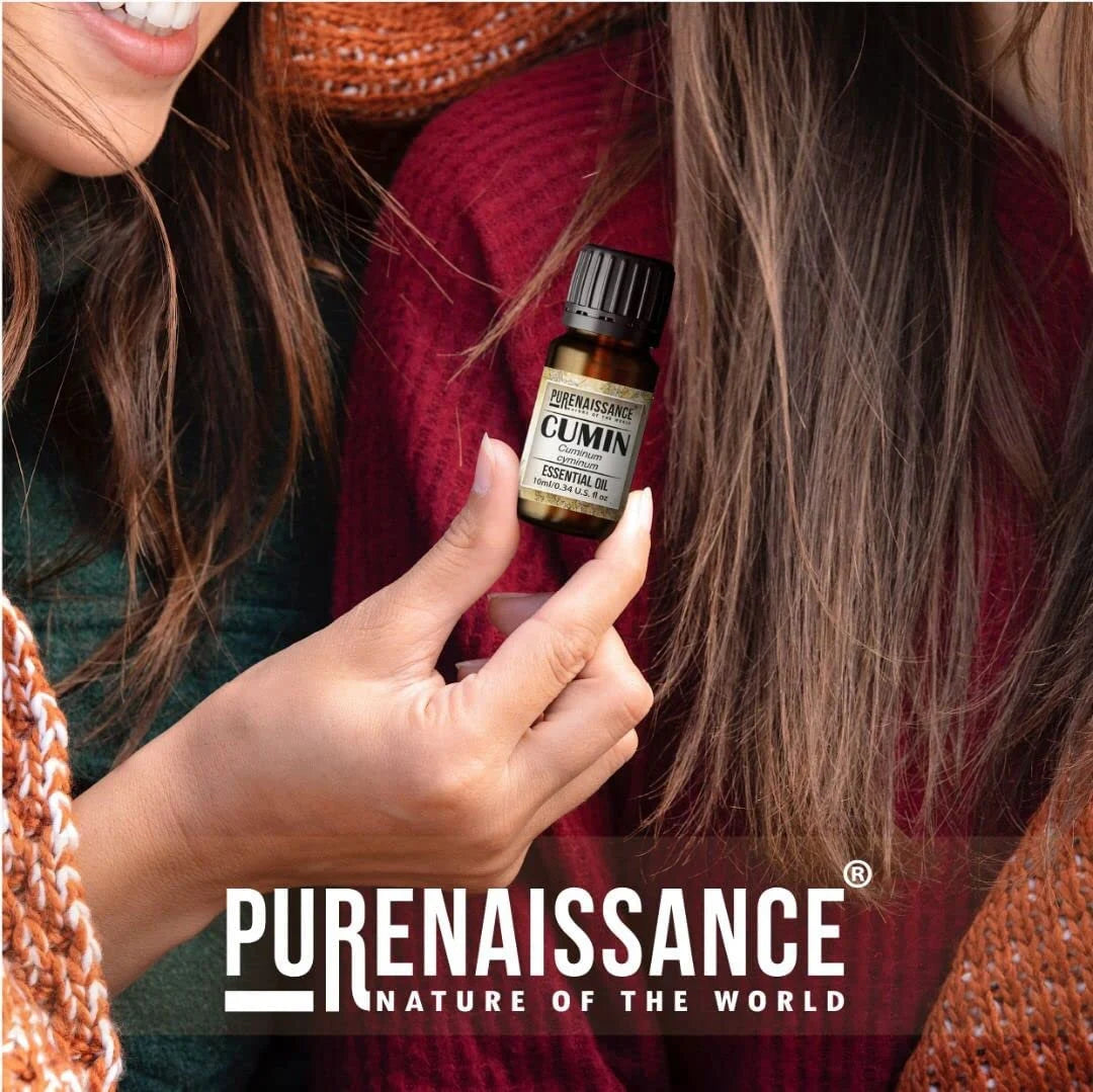 Pure Cumin Essential Oil Purenaissance Therapeutic Grade for, Best for Aromatherapy and Diffuser