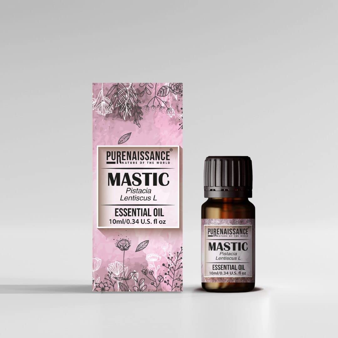 Pure Mastic Pistachio Essential Oil Purenaissance Therapeutic Grade, Best for Aromatherapy and Diffuser/10 ml