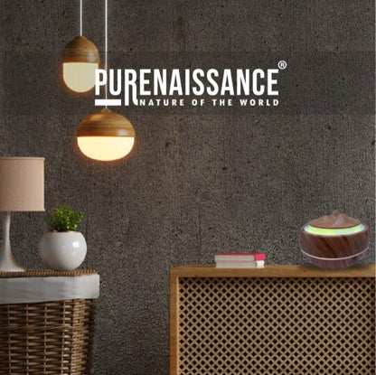 Aromatherapy essential oil Diffuser Purenaissance, Domestic-professional use, with three bottles of 10ml essential oils.