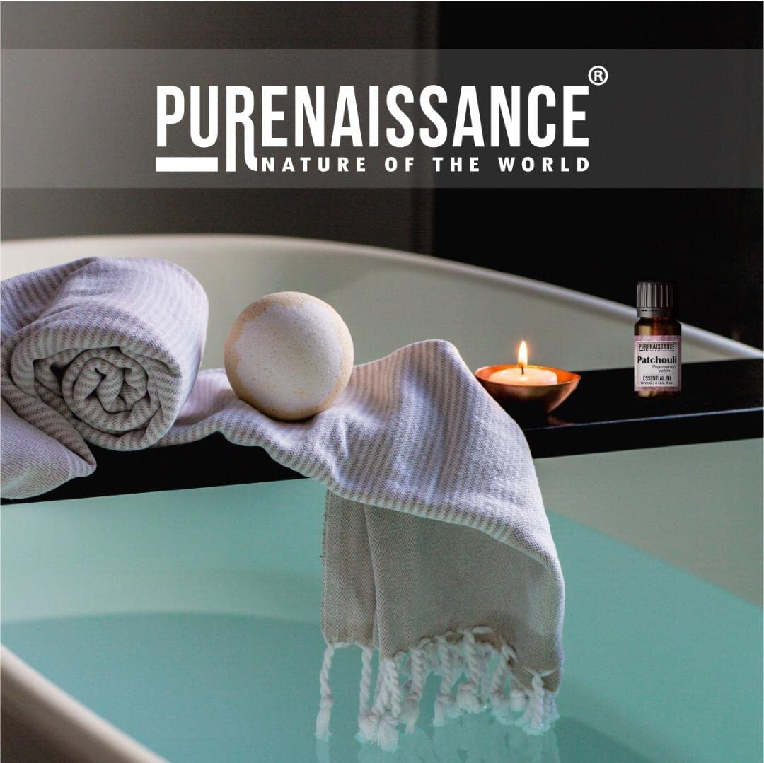 Pure Patchouli Essential Oil Purenaissance Therapeutic Grade, Best for Aromatherapy and Diffuser/10ml