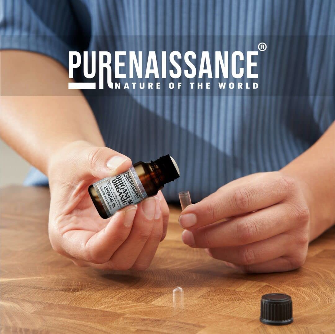 Pure Oregano Essential Oil Purenaissance Therapeutic Grade, Best for Aromatherapy and Diffuser/10ml