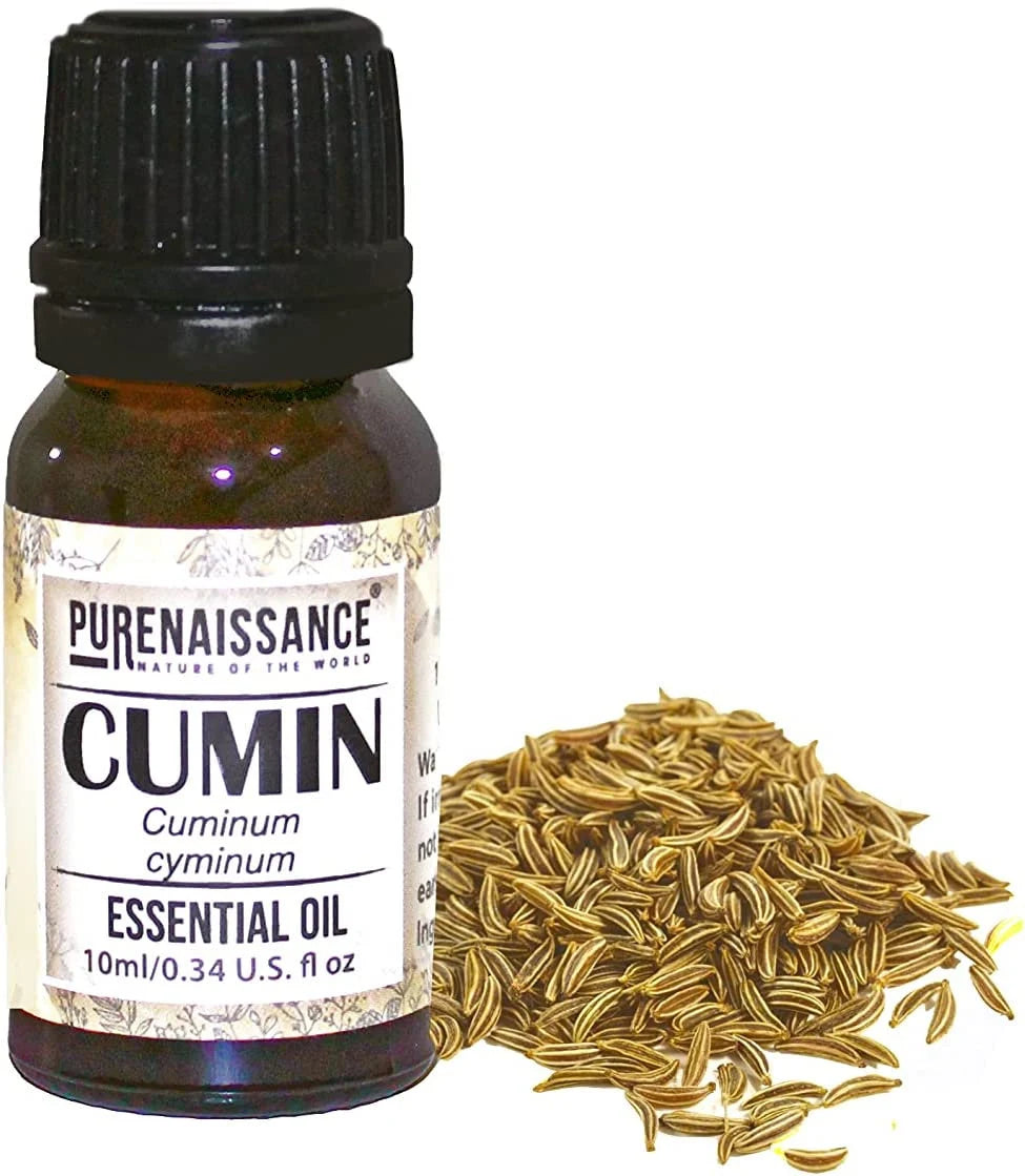 Pure Cumin Essential Oil Purenaissance Therapeutic Grade for, Best for Aromatherapy and Diffuser