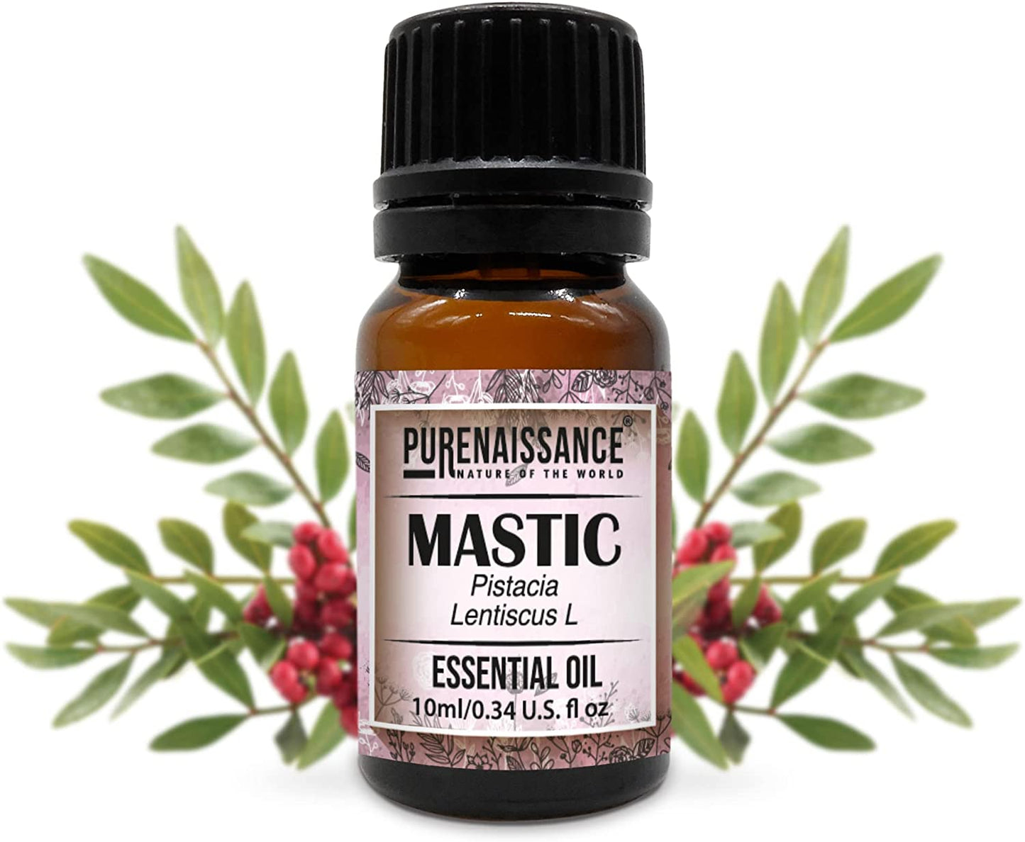 Pure Mastic Pistachio Essential Oil Purenaissance Therapeutic Grade, Best for Aromatherapy and Diffuser/10 ml