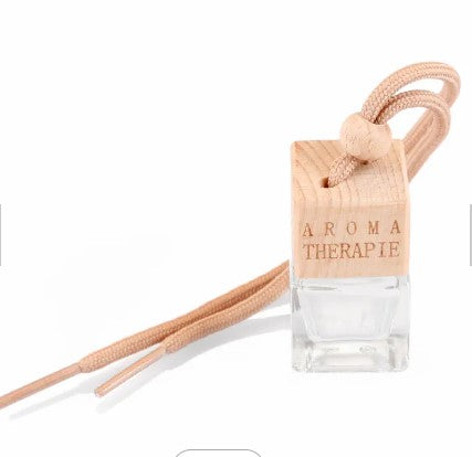 Aromatherapy essential oil glass bottle, car hanging ornaments, perfume car air freshener with Lavender Essential Oil.
