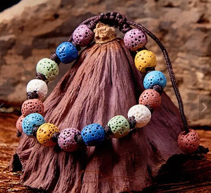 Braided Bracelet Lava Volcanic Stone Diffuser Bracelet Rock Bracelet